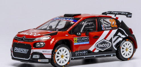 CITROEN C3 RALLY2 N°22 WINNER R2 MONTE CARLO 2025 IXO 1/43